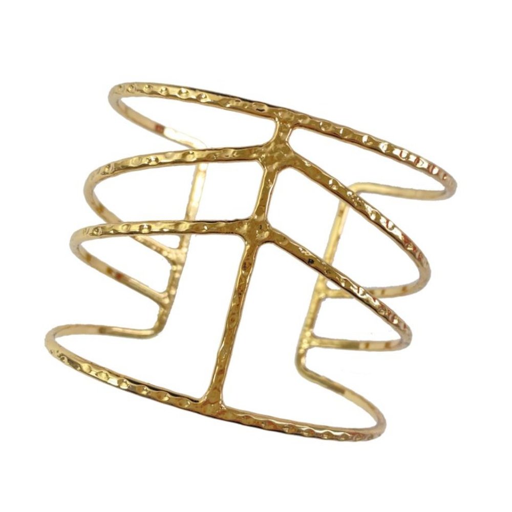 Marcela Large Hammered Cuff